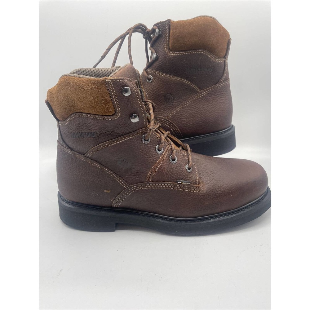 Wolverine Tremor Durashocks 6" W04326 Mens Brown Leather Lace Up Work Boots 13